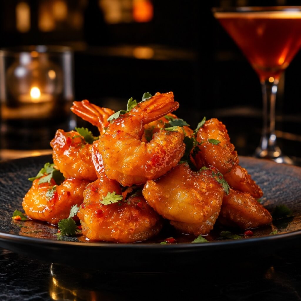 Sweet and Spicy Pepper Shrimp