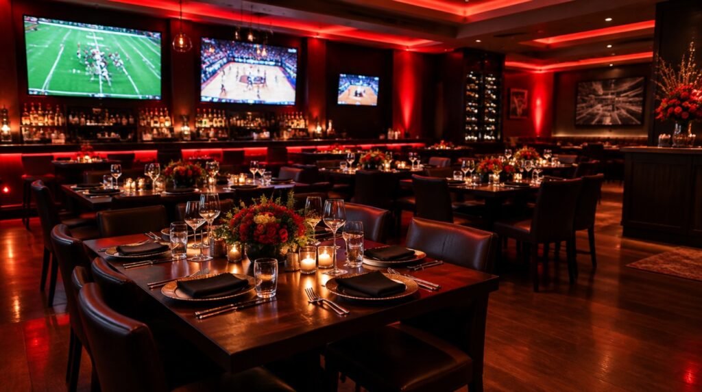 Private event setup at The Locker Room