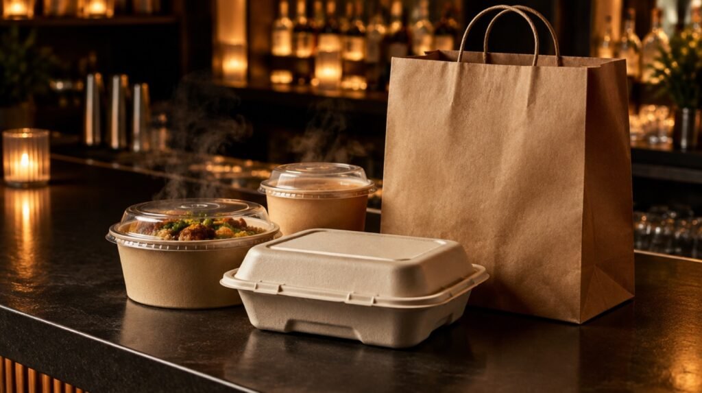 Takeout order ready for pickup